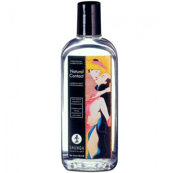 Shunga Contacto Natural — Lubricante de base agua de tacto natural, 125 ml