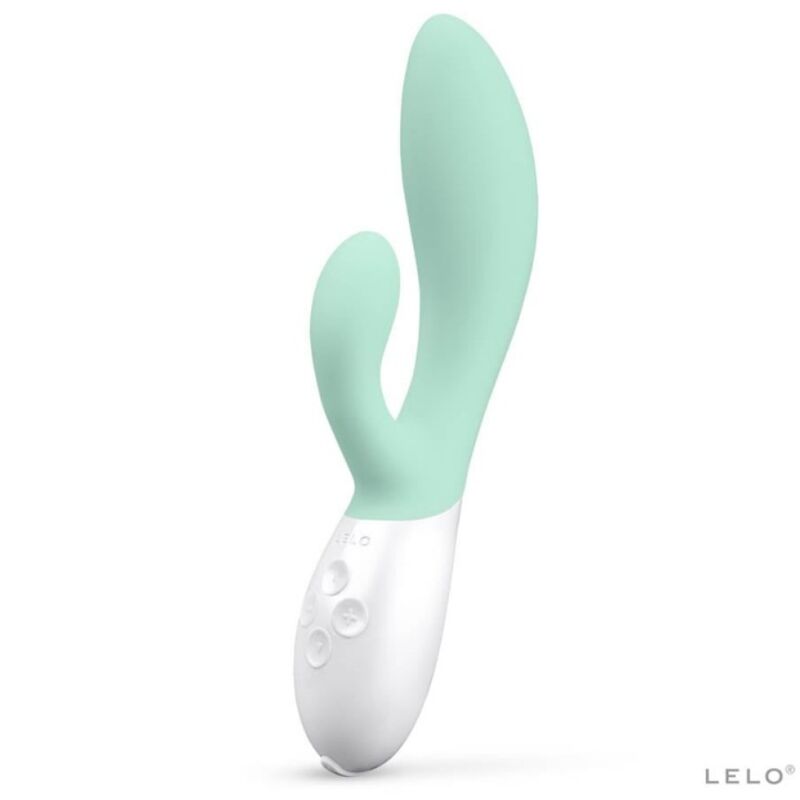 LELO Ina 3 — Vibrador rabbit de punto G y clítoris (Verde agua)