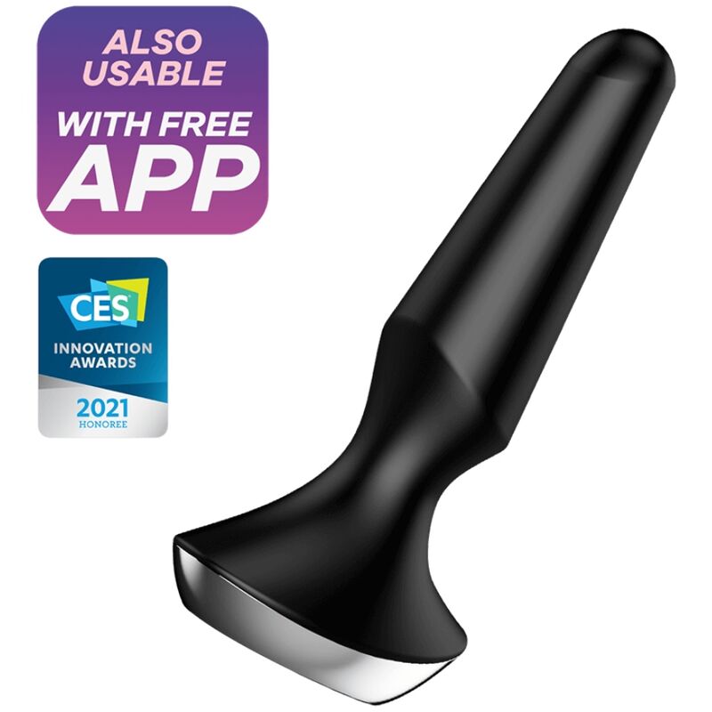 Satisfyer Plug-ilicious 2 — Plug anal vibrador con app (Negro)