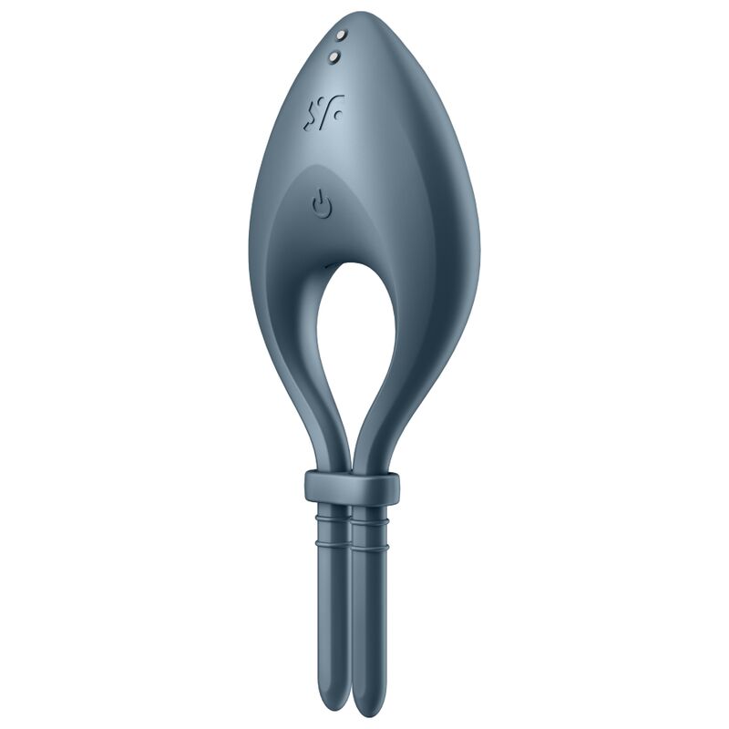 Satisfyer Bullseye — Anillo vibrador ajustable con app (Gris)