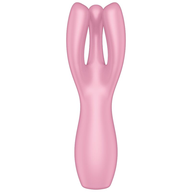 Satisfyer Threesome 3 — Vibrador de clítoris y labios con 3 motores (Rosa)