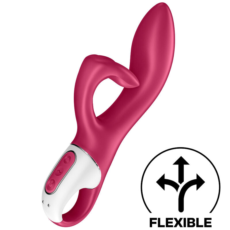 Satisfyer Embrace Me — Vibrador rabbit con estimulador de tres puntas (Rojo)