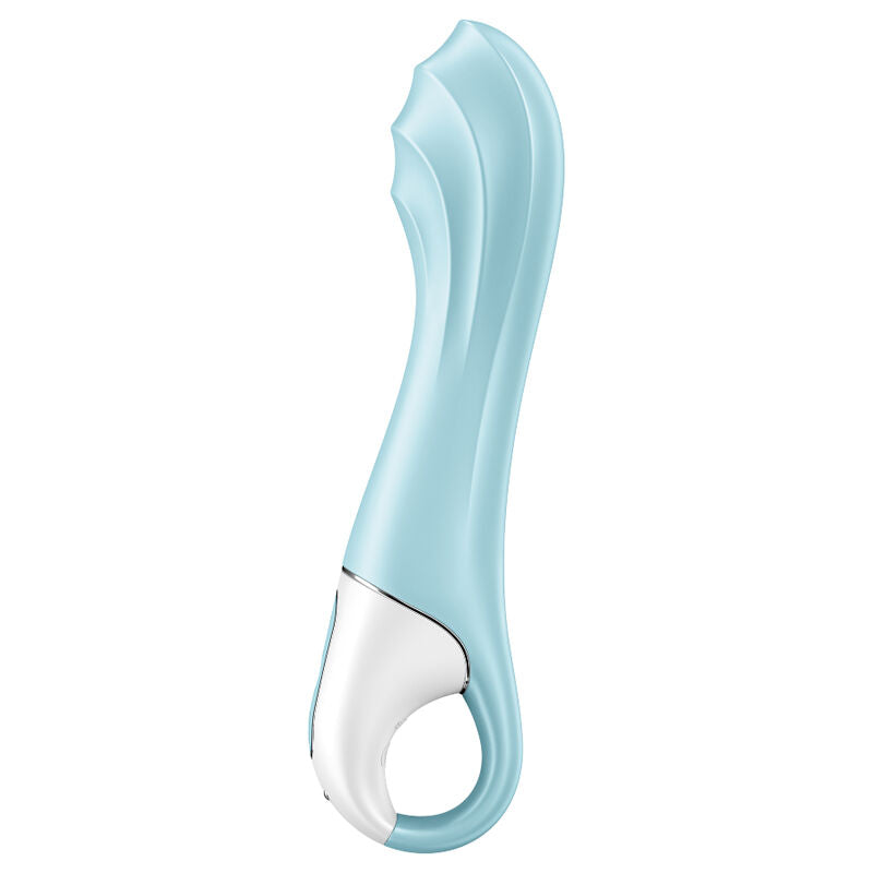 Satisfyer Air Pump Vibrator 5+ — Vibrador de punto G hinchable con app (Azul)