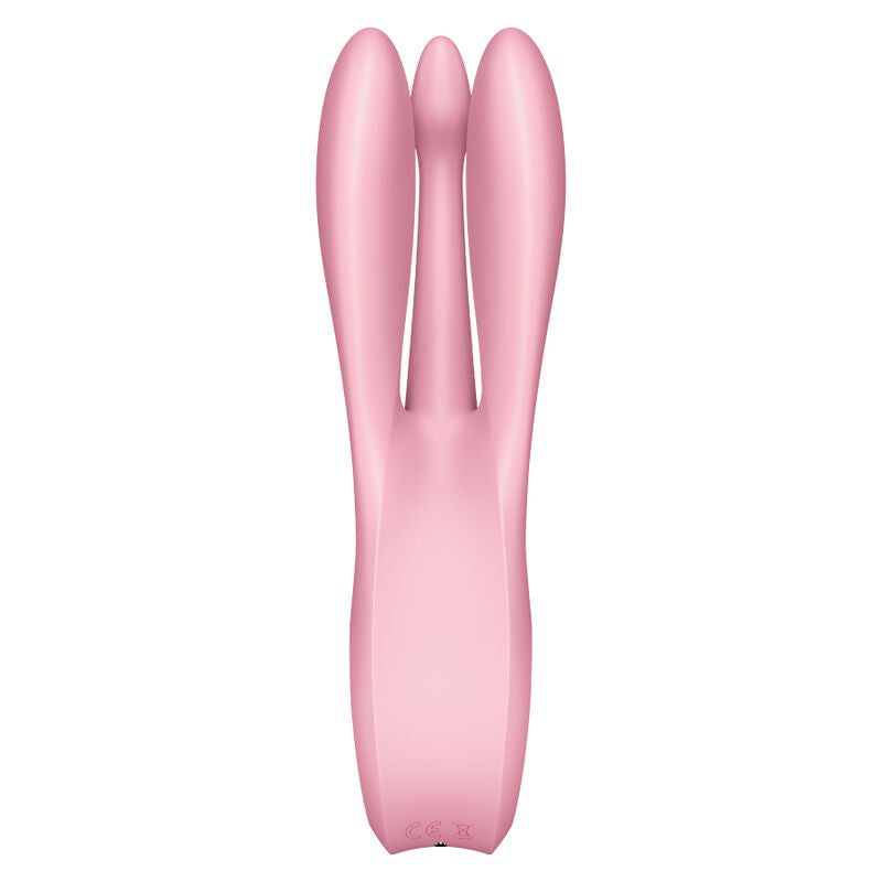 Satisfyer Threesome 1 — Vibrador de clítoris y labios con 3 motores (Rosa)