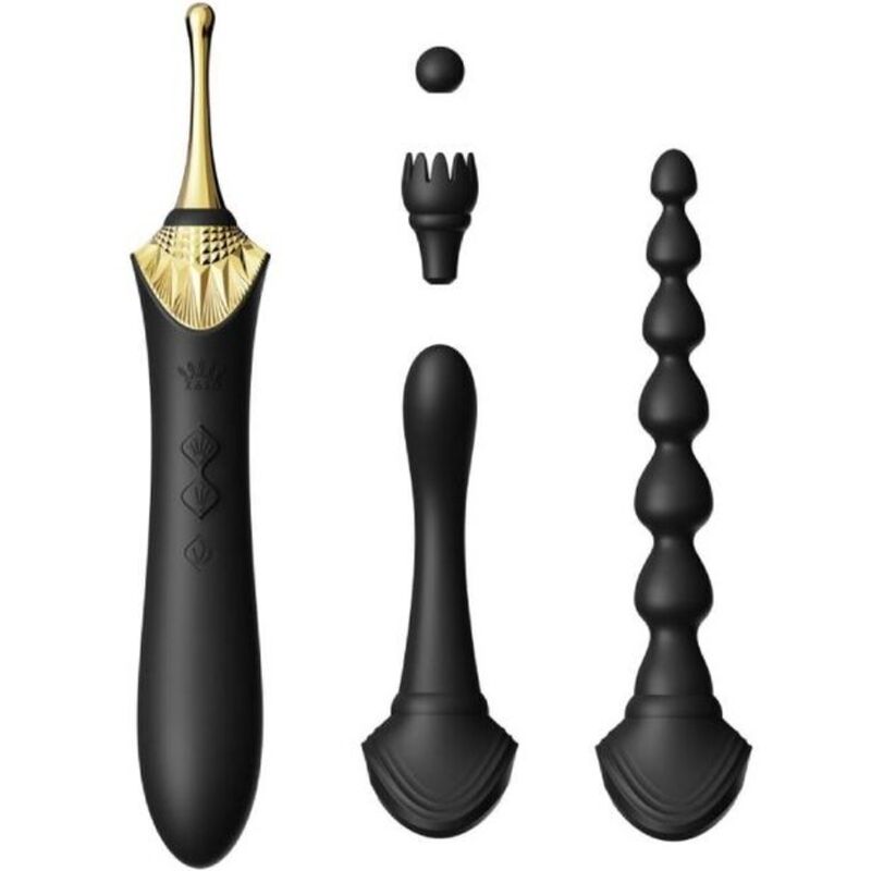 Zalo Bess 2 — Vibrador con calor y 4 accesorios intercambiables (Negro)