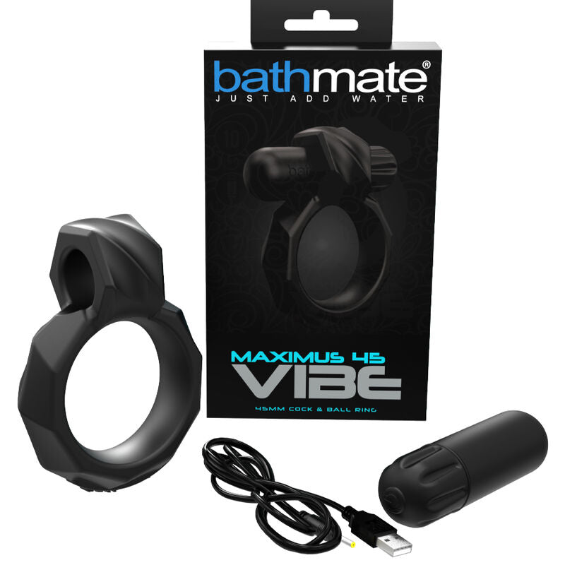 Bathmate Vibe Ring Maximus 45 — Anillo vibrador para pene y testículos