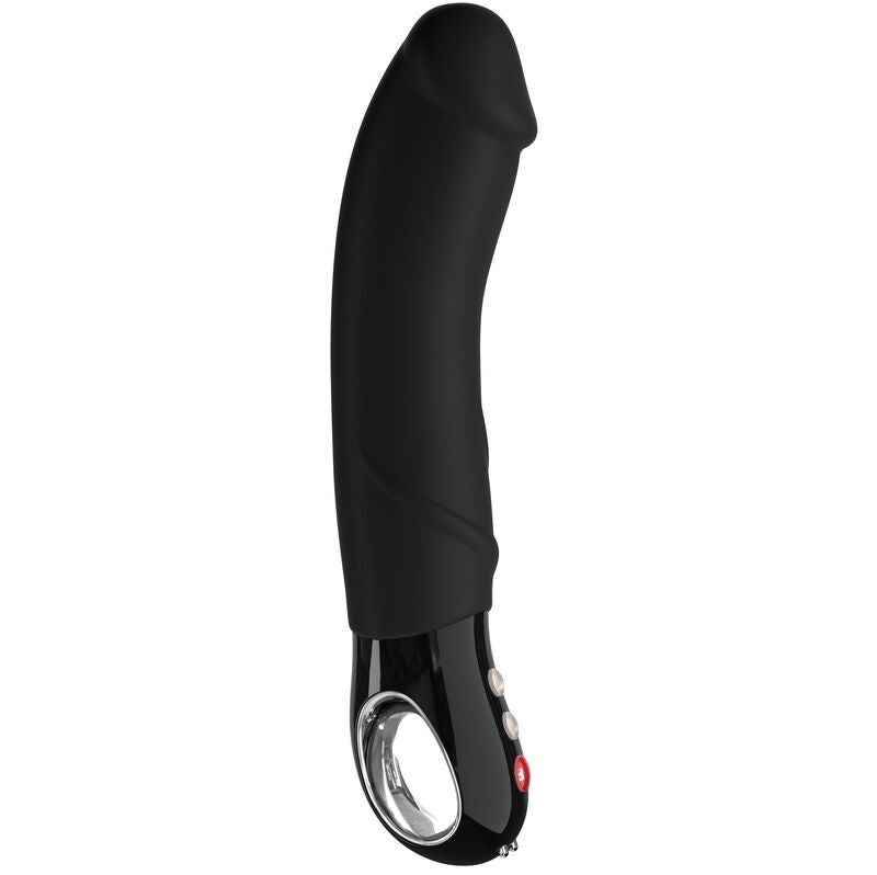 Fun Factory Big Boss Black Line — Vibrador realista con mango de lazo (Negro)