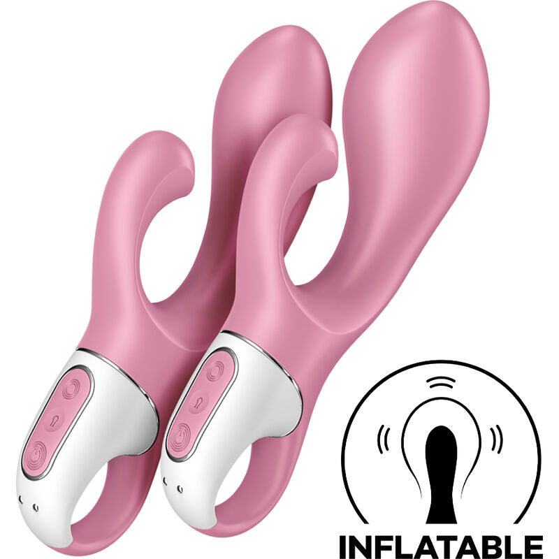 Satisfyer Air Pump Bunny 2 — Vibrador rabbit hinchable (Rosa)