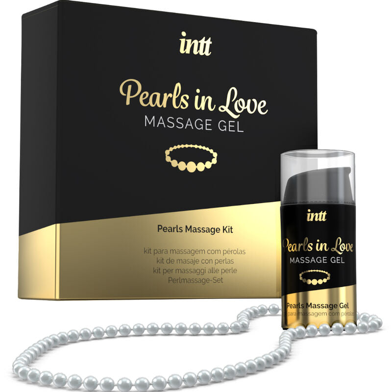 INTT Pearls in Love — Collar de perlas para masaje con gel de silicona