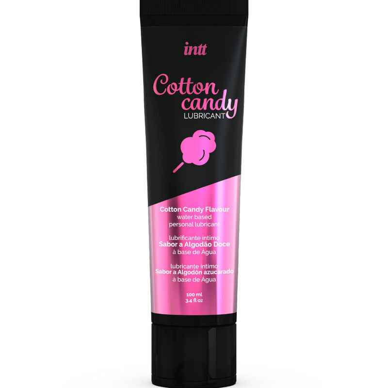 INTT — Lubricante de base agua con sabor a algodón dulce, 100 ml