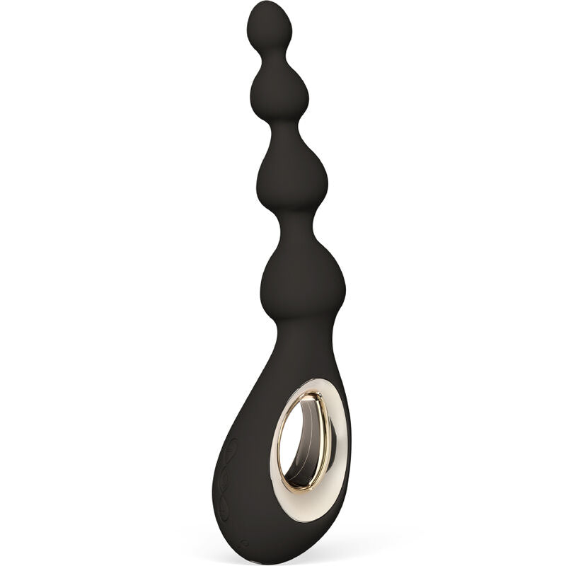 LELO Soraya Beads — Bolas anales vibradoras de silicona (Negro)