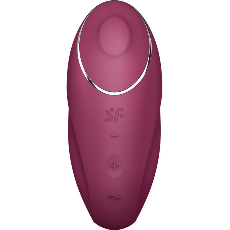 Satisfyer Tap & Climax 1 — Vibrador de clítoris con golpeteo (Rojo)