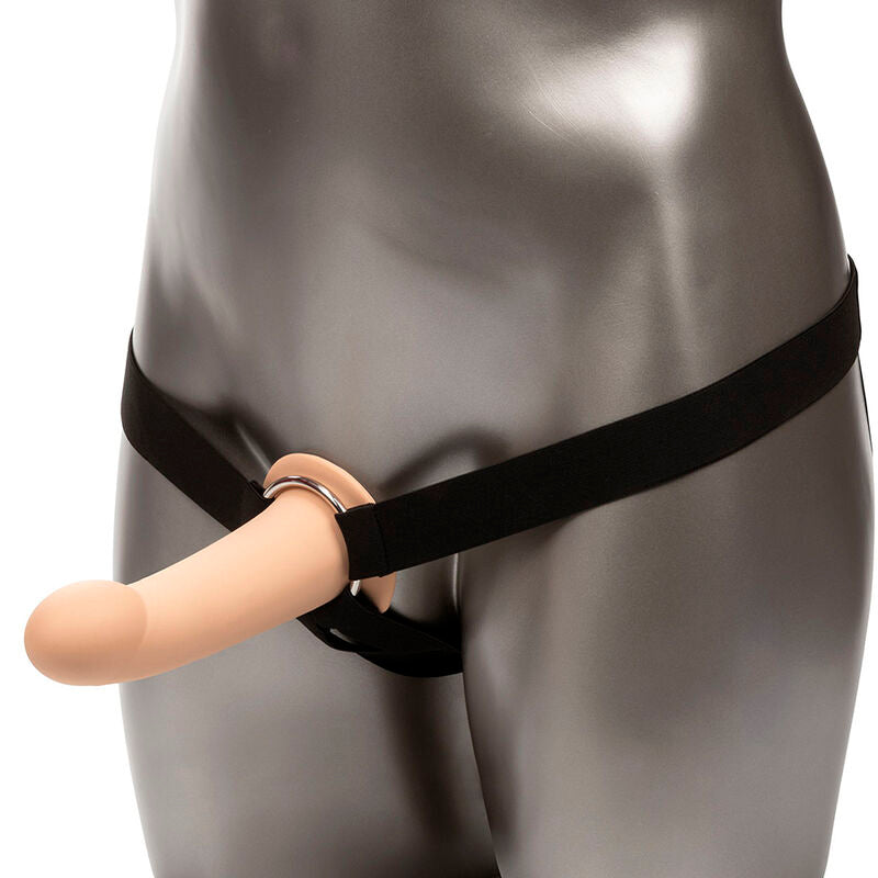 CalExotics Performance Maxx — Funda lisa con arnés que añade 5 cm (Piel claro)