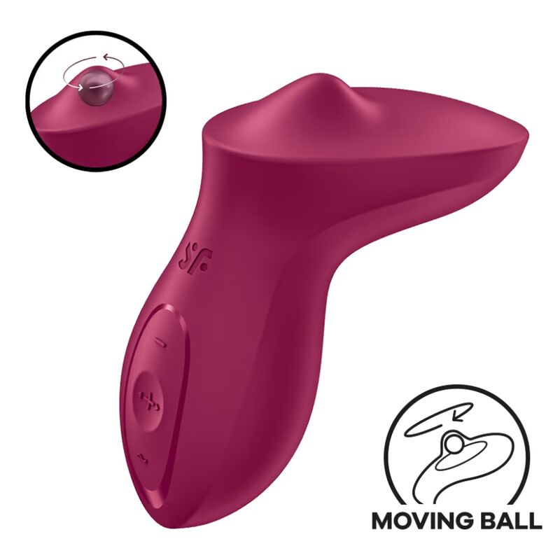 Satisfyer Exciterrr — Vibrador de clítoris con bola giratoria (Fucsia)