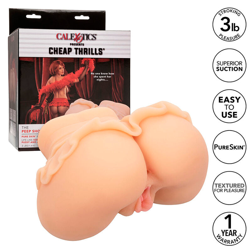 CalExotics The Peep Show Girl — Masturbador realista de doble entrada