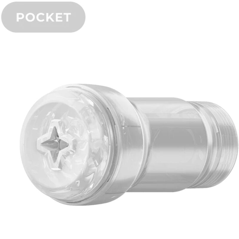 Kiiroo Feel Pocket Stroker Crystal — Masturbador de bolsillo (Transparente)