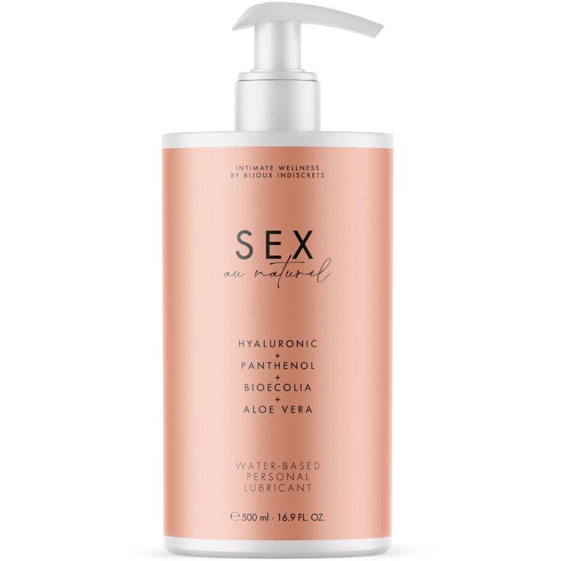 Bijoux Indiscrets Au Naturel — Lubricante de base agua, 500 ml