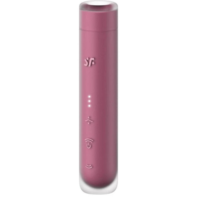 Satisfyer First Kiss — Succionador de clítoris con forma de pintalabios (Granate)