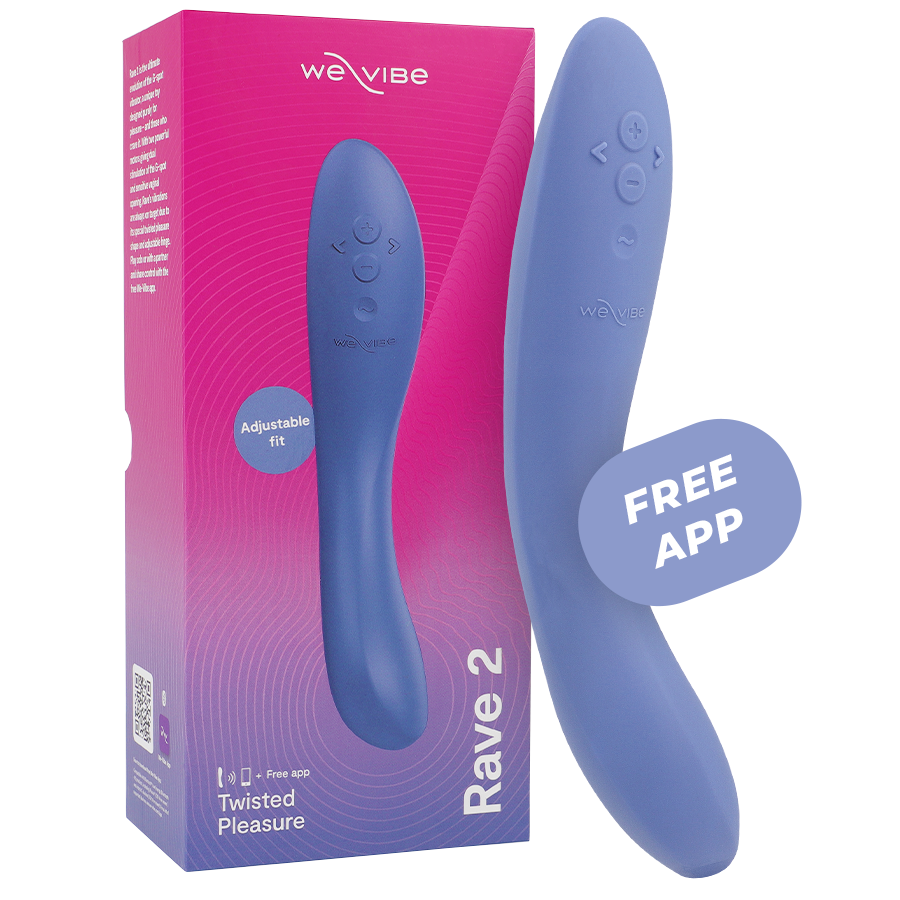 We-Vibe Rave 2 — Vibrador de punto G con app (Azul)