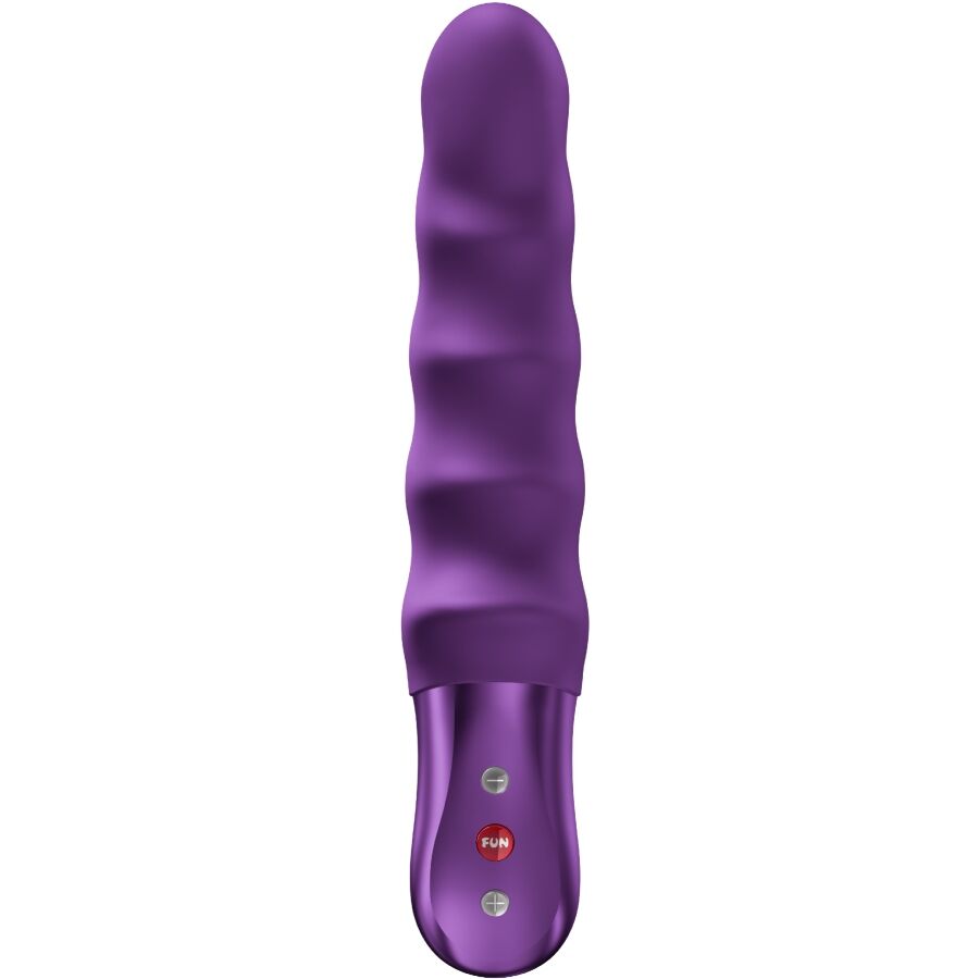 Fun Factory Stronic Surf — Estimulador de empuje con textura (Violeta oscuro)