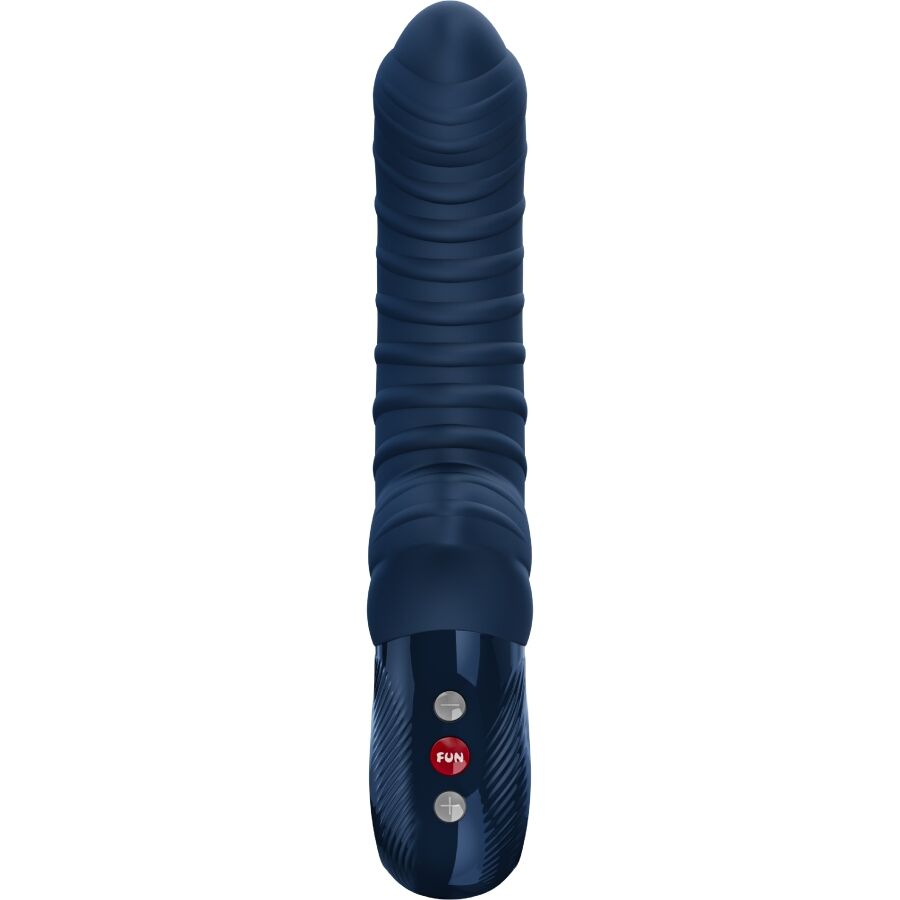 Fun Factory Tiger — Vibrador de punto G con mango de lazo (Azul oscuro)