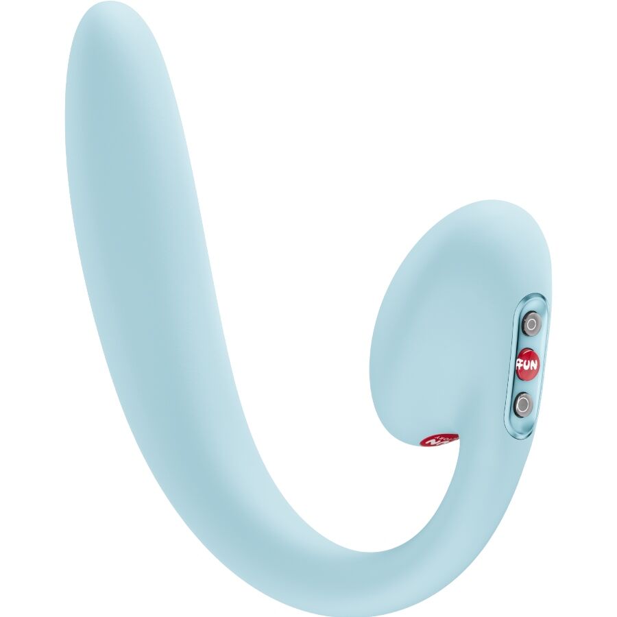 Fun Factory Stronic Pulse Crescendo — Vibrador de empuje y succionador de clítoris (Azul)
