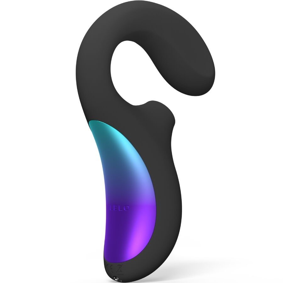 LELO Enigma Wave — Succionador sónico con vibrador de punto G de vaivén (Negro)