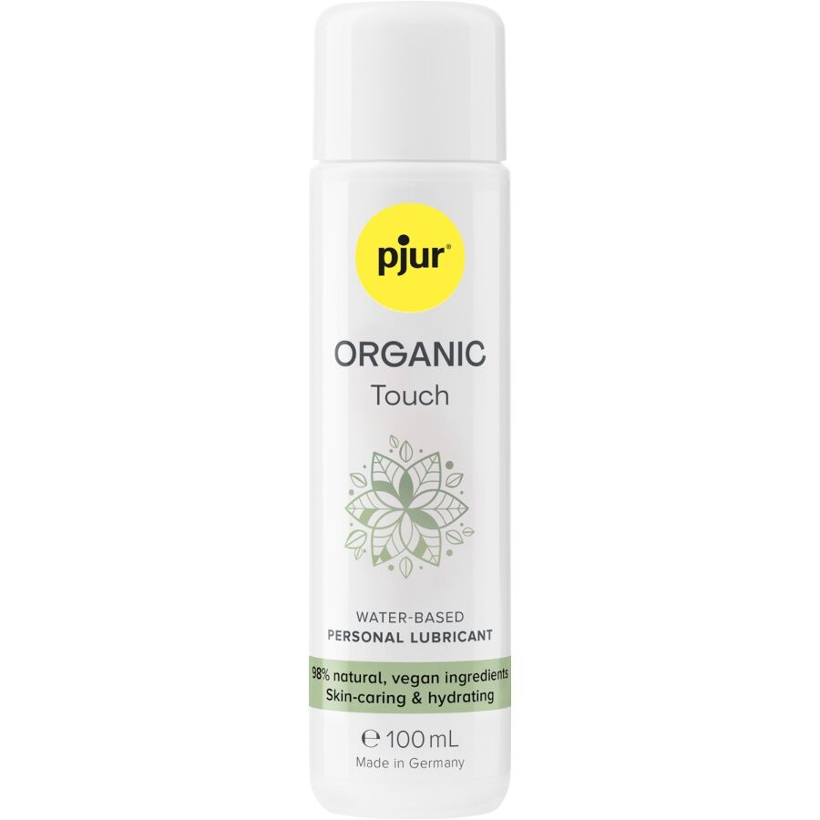 pjur Organic Touch — Lubricante de base agua natural y vegano, 100 ml