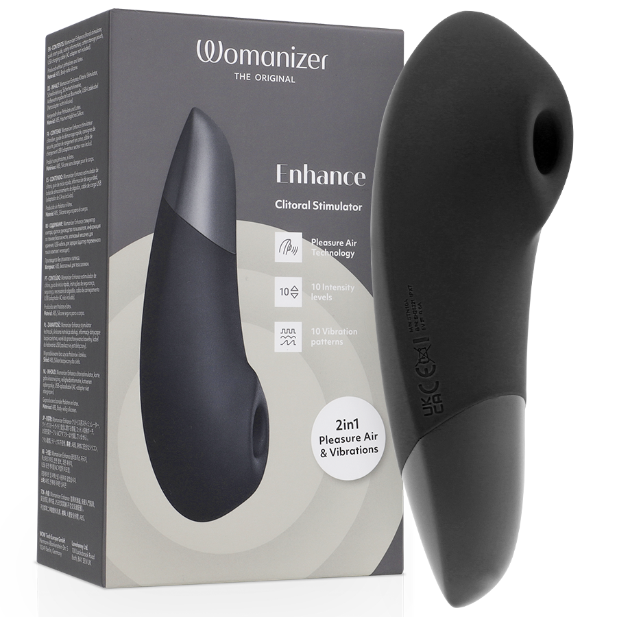 Womanizer Enhance, succionador y vibrador de clítoris, color negro: foto principal del producto