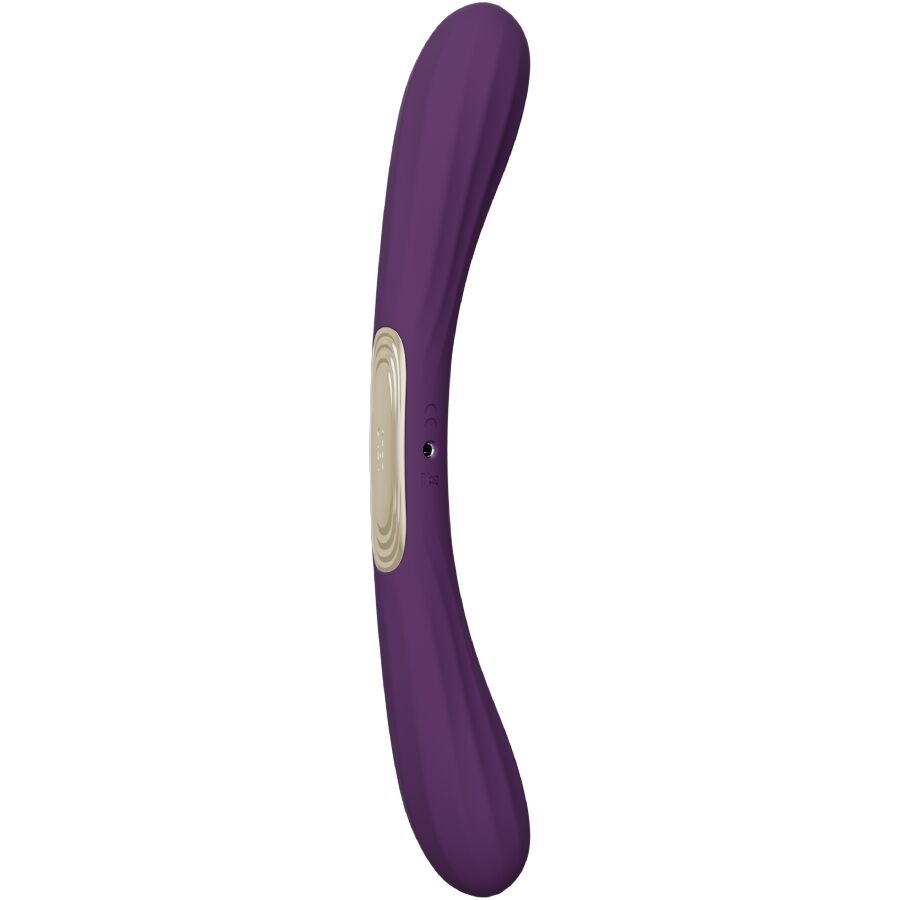 LELO BOOMERANG, vibrador de doble extremo en forma de U, color morado: foto principal del producto