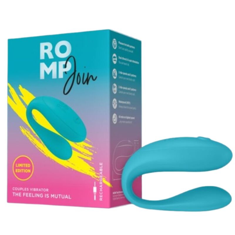 Romp Join — Vibrador para parejas en forma de C (Turquesa)