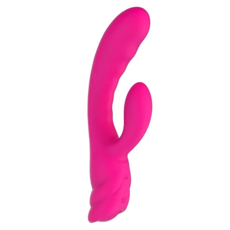 Nalone Pure X2 — Vibrador rabbit con doble punta flexible (Rosa)