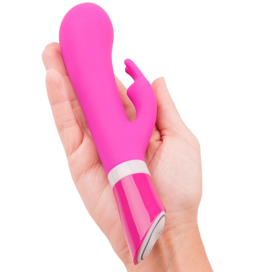 B Swish bWild Deluxe Bunny — Vibrador rabbit de silicona con 2 motores (Frambuesa)