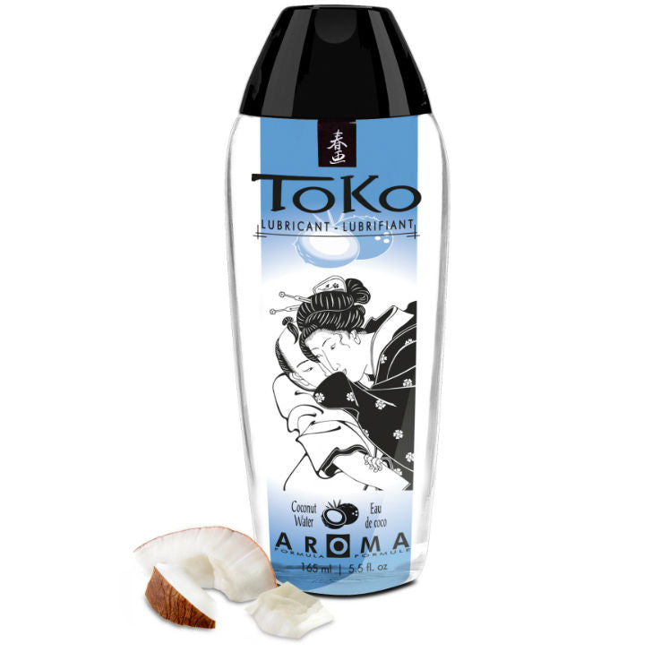 Shunga Toko Aroma — Lubricante de base agua con sabor a agua de coco, 165 ml