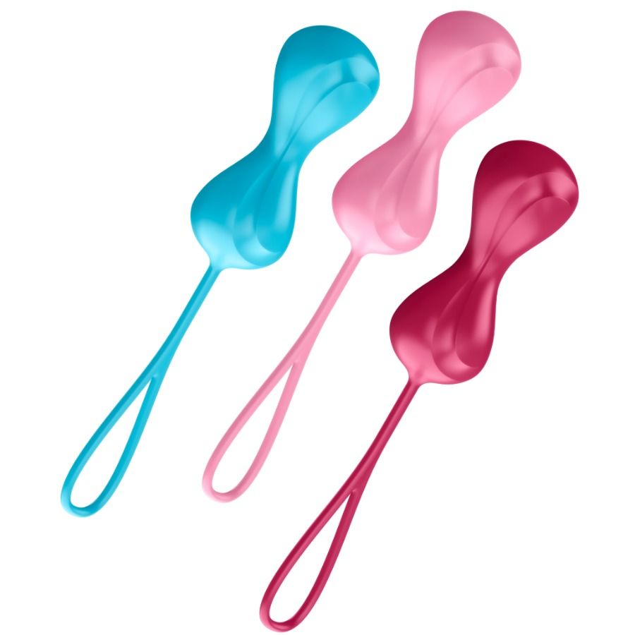 Satisfyer Loveballs Training Set 1 — Set de 3 bolas de Kegel de peso progresivo