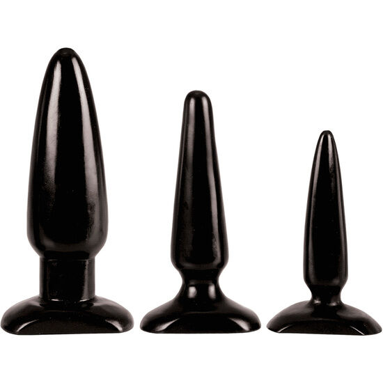 CalExotics Colt — Kit de entrenamiento anal con 3 plugs progresivos