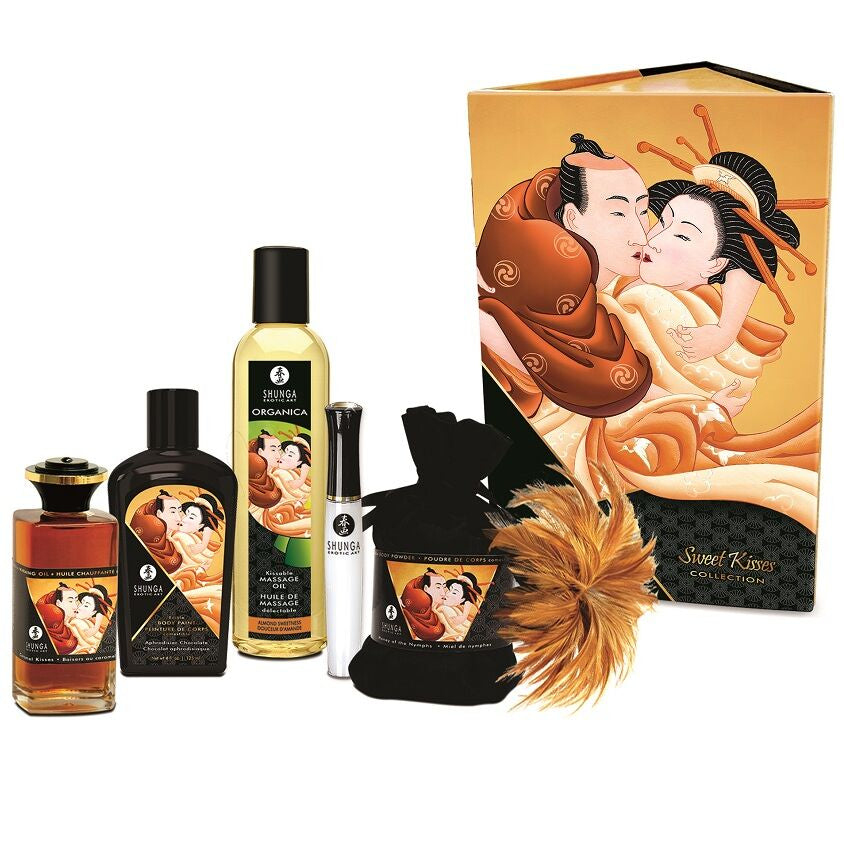 Shunga Dulces Besos — Kit de regalo con 5 productos con sabor