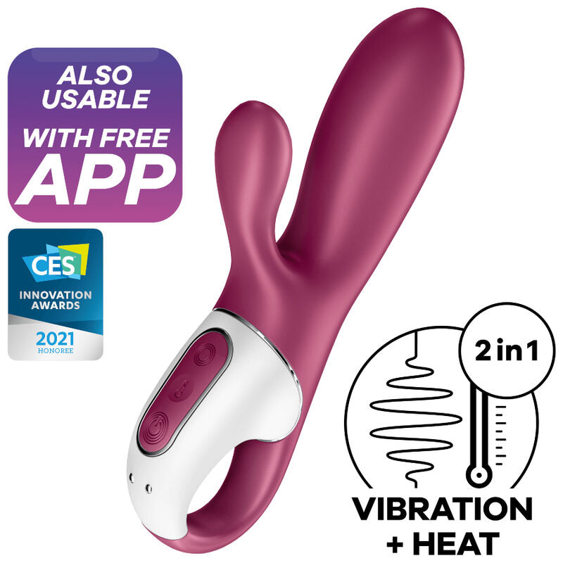 Satisfyer Hot Bunny — Vibrador rabbit con calor y app