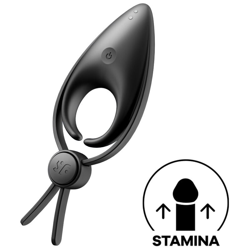 Satisfyer Sniper — Anillo vibrador doble con estimulador de clítoris (Negro)