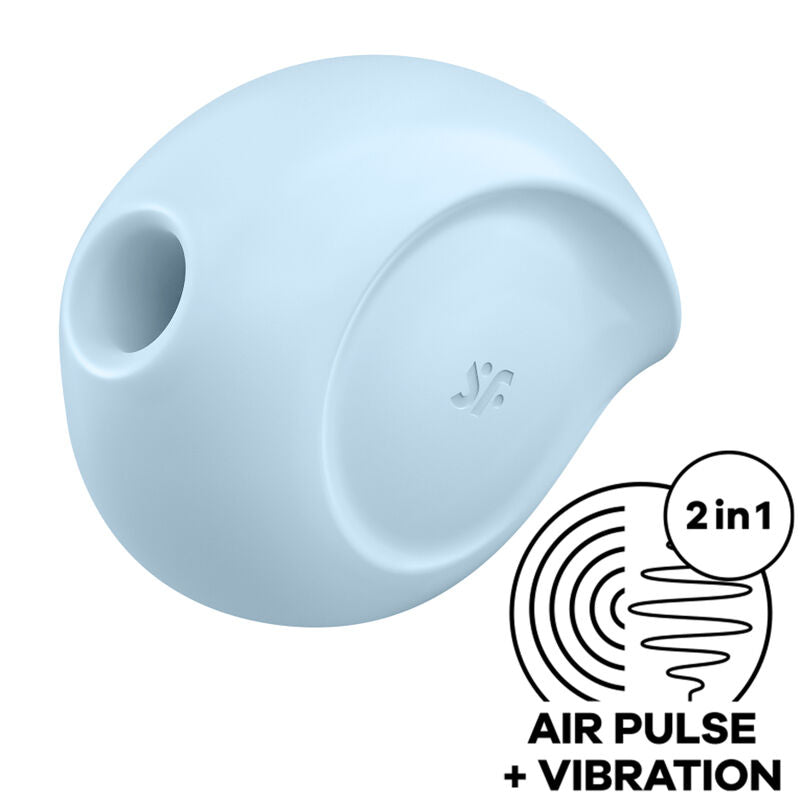 Satisfyer Sugar Rush — Succionador y vibrador 2 en 1 (Azul)