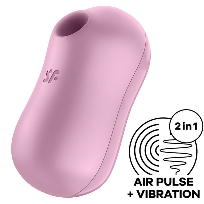 Satisfyer Cotton Candy — Succionador y vibrador de clítoris (Lila)