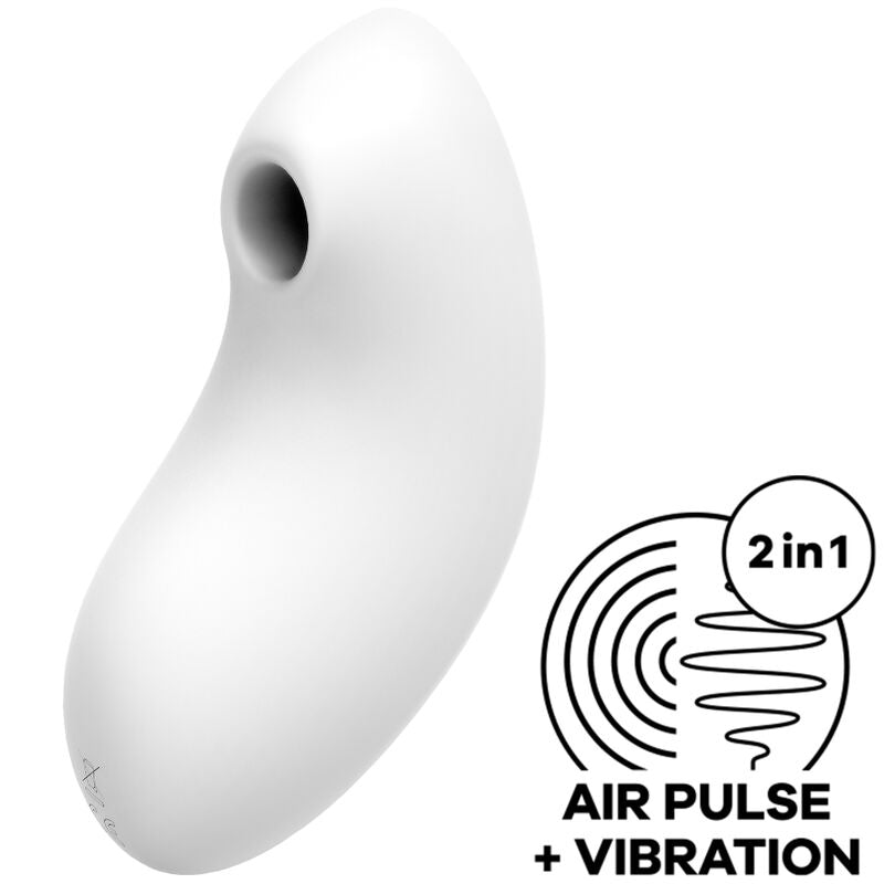 Satisfyer Vulva Lover 2 — Succionador y vibrador de clítoris (Blanco)