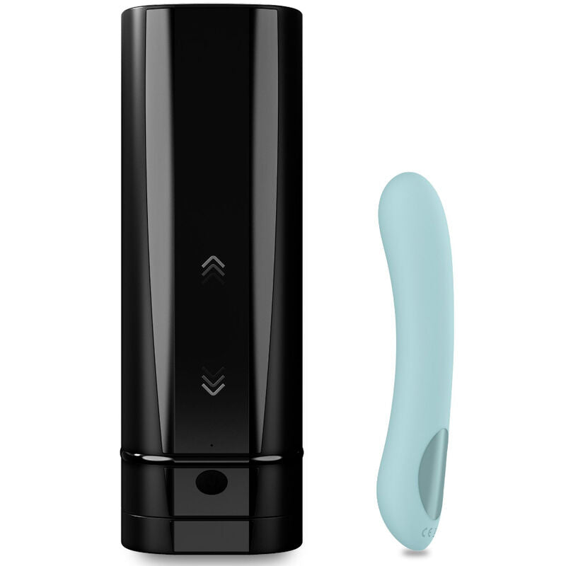 Kiiroo Onyx+ y Pearl 2+ — Set de juguetes conectados para parejas a distancia (Turquesa)