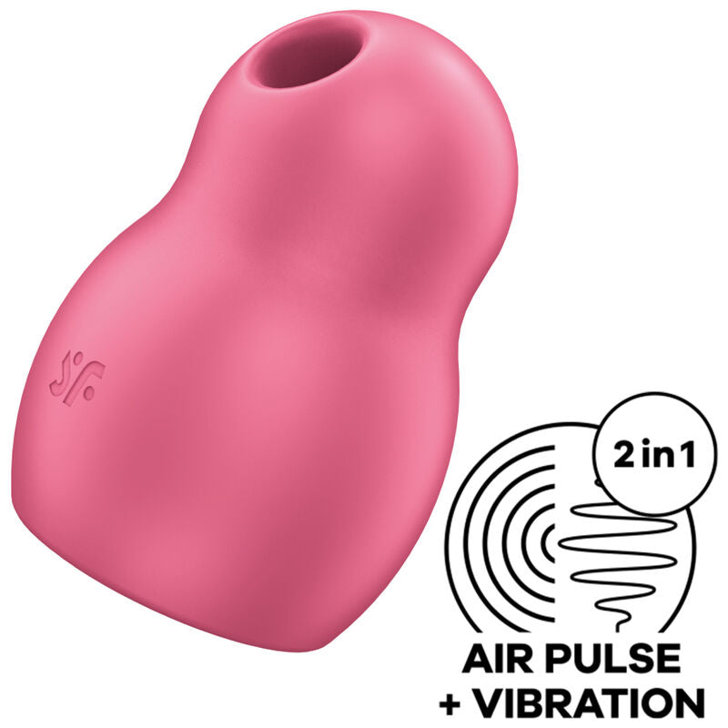 Satisfyer Pro To Go 1 — Succionador y vibrador de viaje (Rojo)