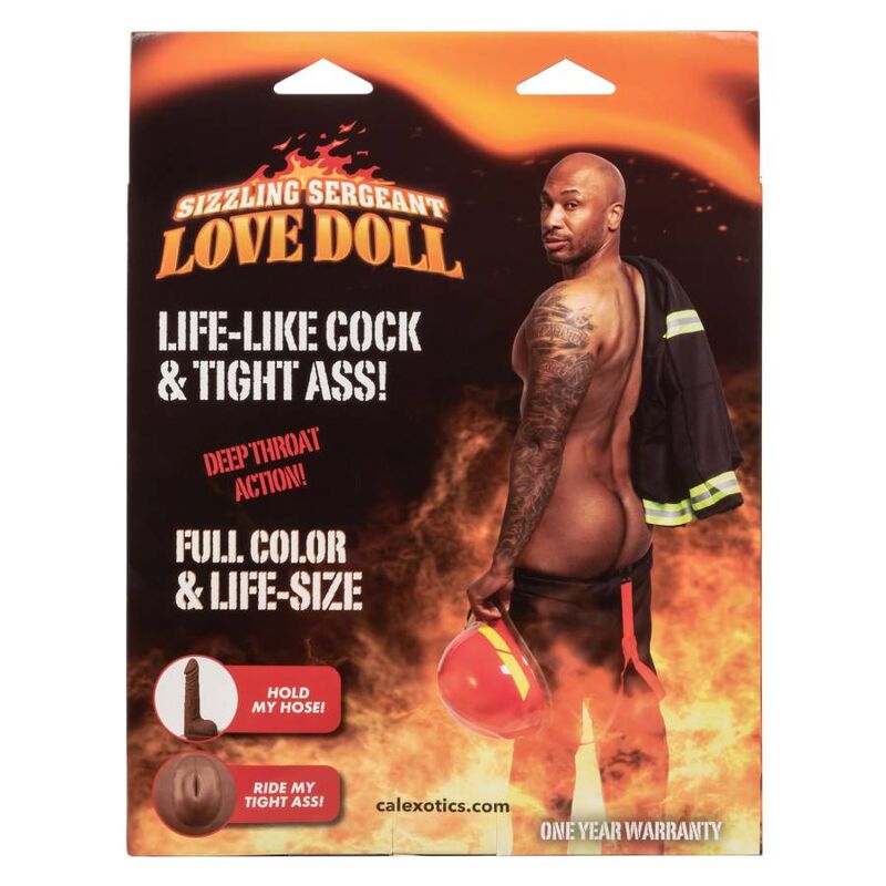 CalExotics Sizzling Sergeant — Muñeco hinchable masculino de tamaño natural