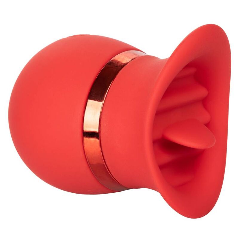 CalExotics French Kiss Sweet Talker — Mini vibrador de clítoris con lengua que aletea