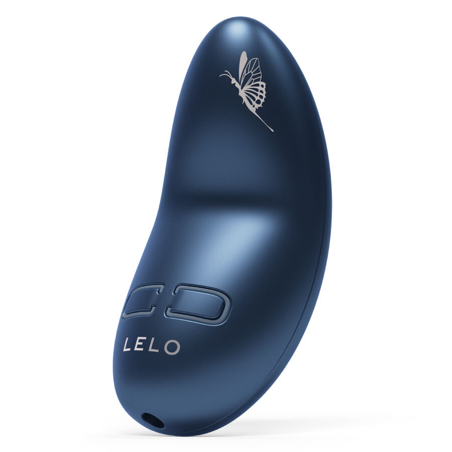 LELO Nea 3 — Vibrador de clítoris compacto con relieve floral (Azul)