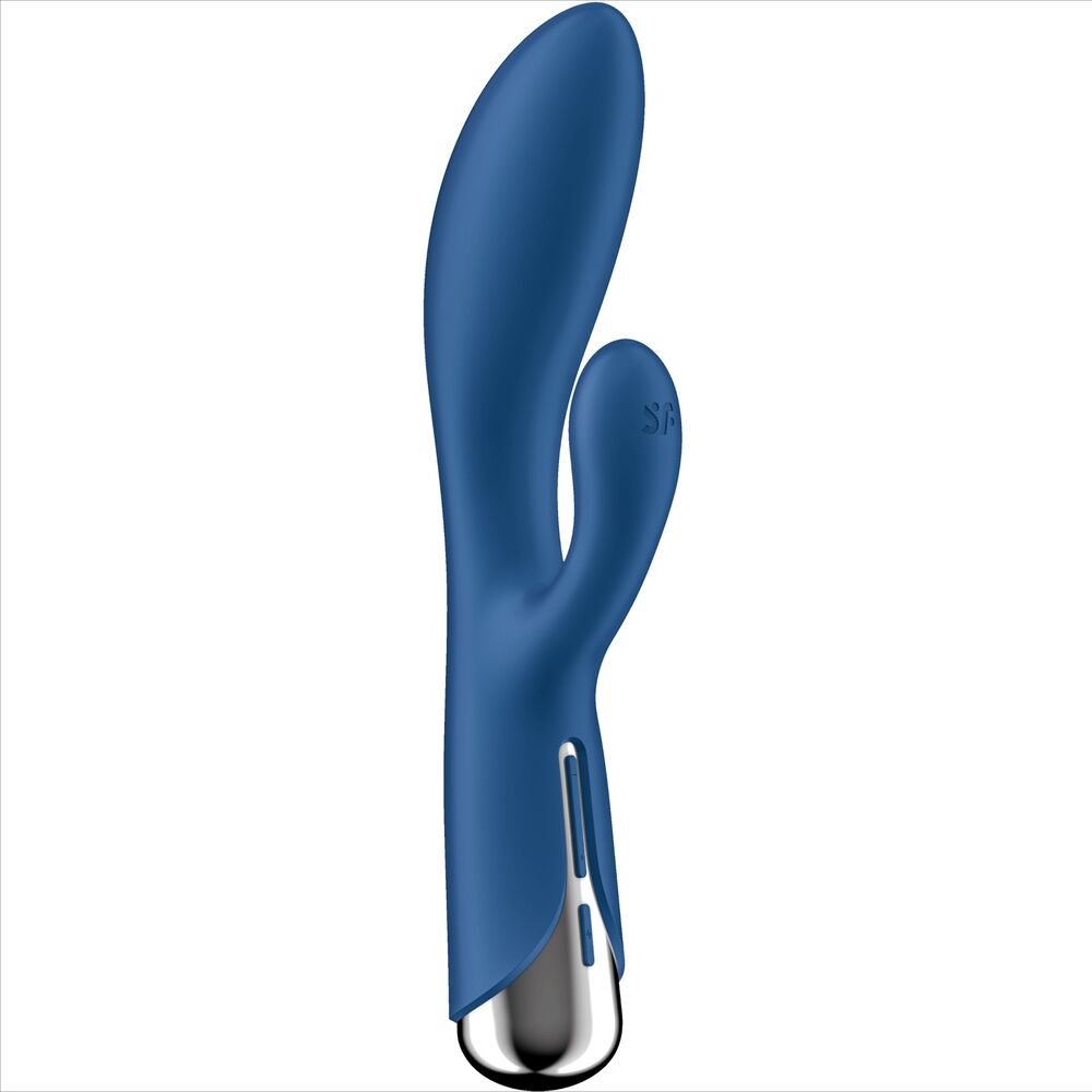 Satisfyer Spinning Rabbit 1 — Vibrador rabbit con rotación (Azul)