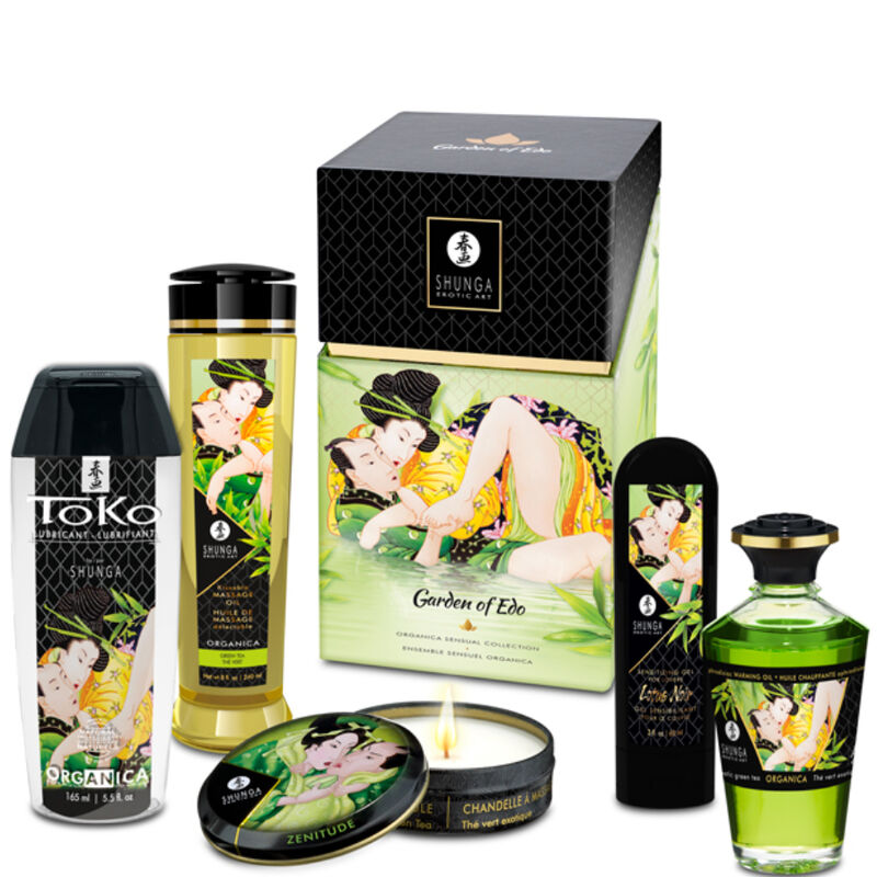 Shunga Jardín de Edo — Kit de regalo con 5 productos de la línea ecológica