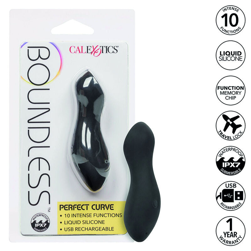 CalExotics Boundless Perfect Curve — Vibrador curvo de silicona líquida